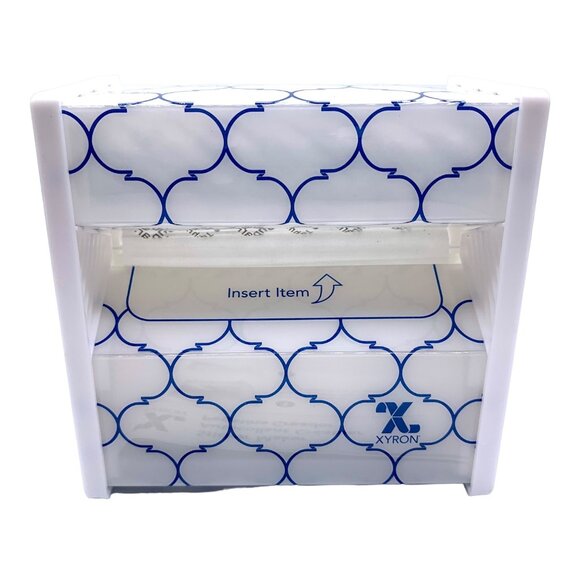 Xyron 3" Mini Sticker Maker Blue White Design W/ Manual Disposable New - Picture 3 of 7